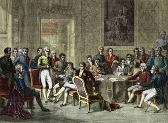 Le Congrès de Vienne. Le Congrès de Vienne en 1815. Alexandre Ier, Tsar; H.R. Stewart, Castlereagh; François Ier, Empereur d