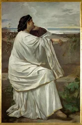 Iphigénie, le modèle romain préféré de Feuerbach " Nana " (huile sur toile)