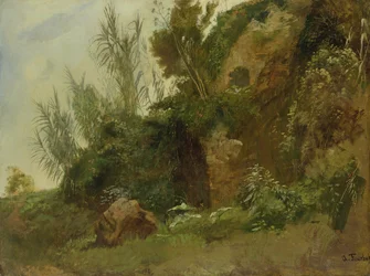Étude de paysage aux thermes de Caracalla