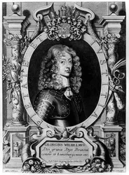 Portrait de George Wilhelm, Électeur de Brandebourg (1595-1640), gravé par Petr de Iode