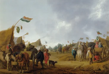 Un camp militaire, 1634