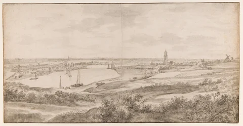 Vue de Rhenen depuis l