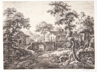 Village avec une porte de ville