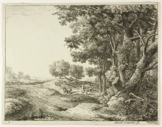 Paysan avec une pelle