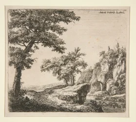 La rivière aux rives rocheuses