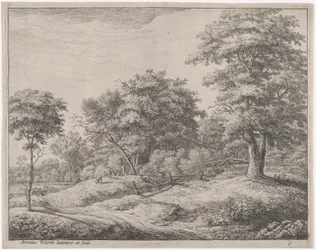 Le Berger endormi sur une petite colline, 17e siècle