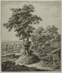 Le Prophète infidèle de Juda, de Six grands paysages verticaux avec des scènes de l