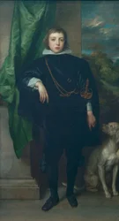 Prince Rupert du Palatinat avec un chien