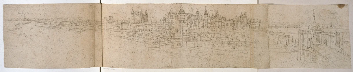 Palais de Hampton Court depuis la rivière, vers 1544