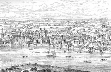 Londres de Temple Bar à Charing Cross, 1543