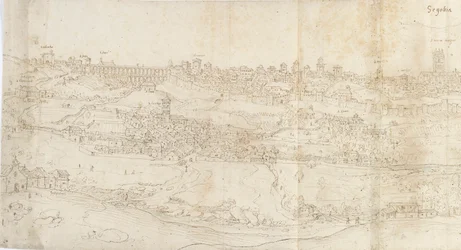 Vue panoramique de Ségovie depuis l