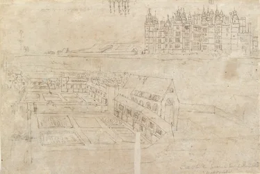 La façade fluviale du palais de Richmond et les jardins privés