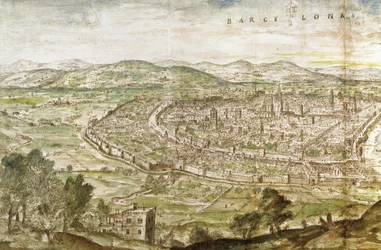 Vue de Barcelone, 1563