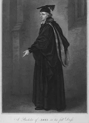 Un bachelier ès arts en tenue complète, 1796