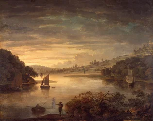 Vue sur la rivière Neath dans le Glamorganshire, 1740-1760