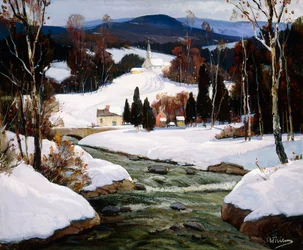 Neige dans le New Hampshire