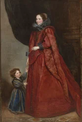 Une dame génoise avec son enfant, vers 1623-1625