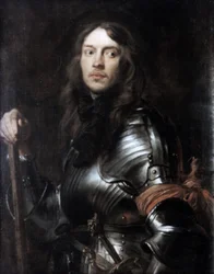 Commandant en armure, avec une écharpe rouge, vers 1625-1627