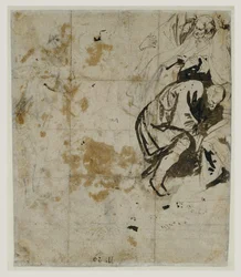 Étude partielle de la Mise au Tombeau (verso)