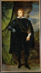 Prince Karl Ludwig de Palatinat, fils du " Winterking " Friedrich V (huile sur toile)