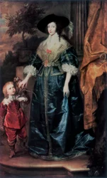 Reine Henriette Marie et son nain Sir Jeffrey Hudson, vers 1633, 1927