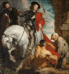 Saint Martin de Tours divisant son manteau