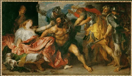 Samson fait prisonnier (peinture sur toile)