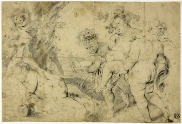 Le jeune Bacchus et ses compagnons