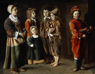 Enfants paysans, vers 1630-40