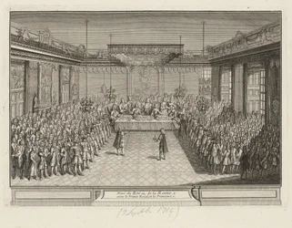 Banquet de gala dans la salle de parade d