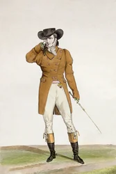 Un dandy vêtu d