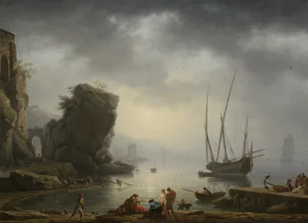 Scène côtière méditerranéenne, 1746