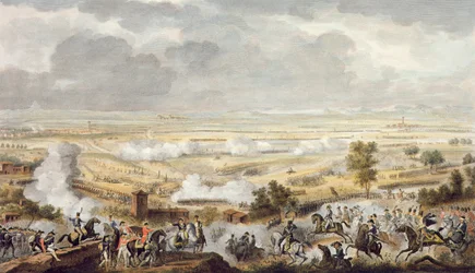 La bataille de Marengo, 23 Prairial, An 8 (12 juin 1800) gravée par Jean Duplessi-Bertaux