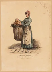 Le Vendeur de Gâteaux, numéro 34 de la série Les Cris de Paris, gravé par François Séraphin Delpech