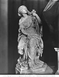 Tombe de Jean-Baptiste Colbert de Torcy 1619-83, détail de la Fidélité, c.1685-1687 (détail)