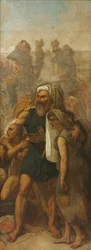 Famille égyptienne, esquisse pour La Bataille des Pyramides, vers 1835