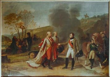 Entretien entre François II et Napoléon Ier après la bataille d