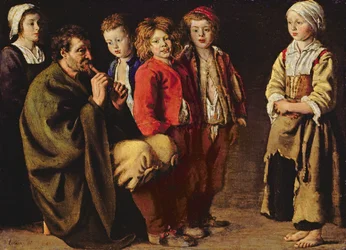 Le Joueur de cornemuse du village, 1642