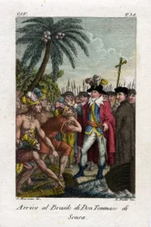 Histoire du Brésil : Arrivée au Brésil de Don Tome de Sousa qui fonde la ville de Bahia (El Salvador).