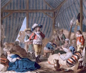 Le comte de Harcourt (1601-66) montre son humanité pendant le siège de Turin (1640), 1787