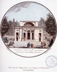 Vue de la maison de Mademoiselle Guimard, rue de la chaussée d