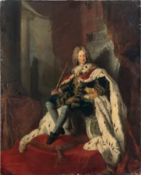 Roi Frédéric Ier sur le trône d