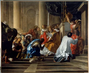 Première croisade : Raymond IV de Toulouse, dit Raymond de Saint Gilles, comte de Toulouse et de Tripoli (Raymond I) prenant la croix