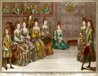 Danse dans la quatrième chambre des appartements de la famille de Louis XIV