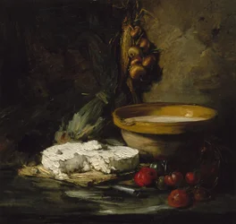 Nature morte avec fromage, probablement fin des années 1870