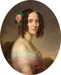 French : Femme en buste