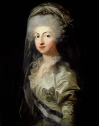 Portrait de la princesse Maria Carolina de Bourbon avec diadème