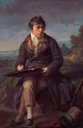 Portrait du peintre paysagiste Carl Anton Graff