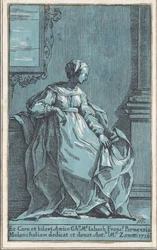 Femme assise dans une chambre Mélancolie, 1726
