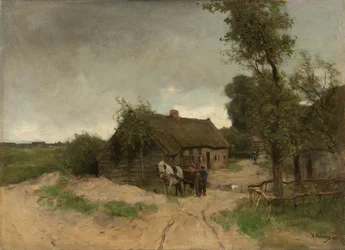 Maison sur le chemin de terre